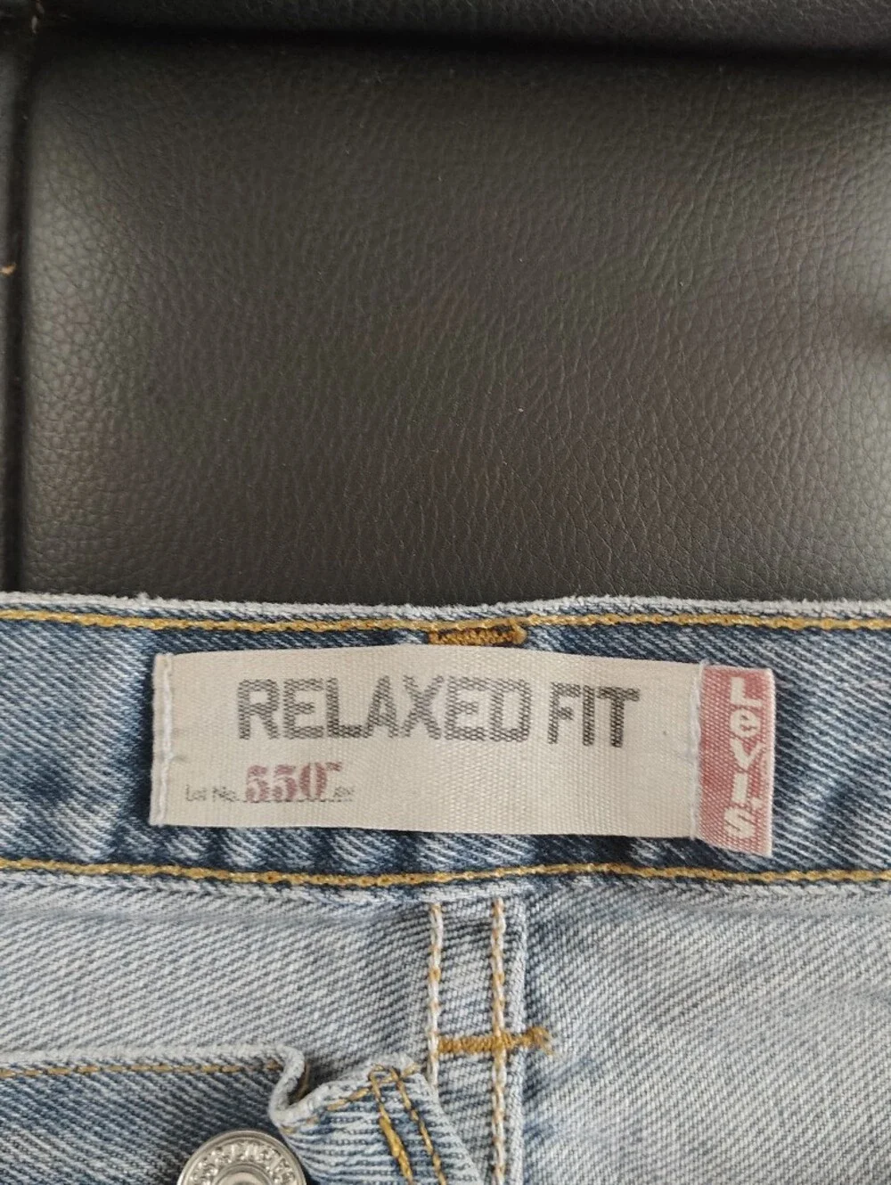 Levi's Light Blue Relaxed Fit Jeans - 550 Men's 42 X 32